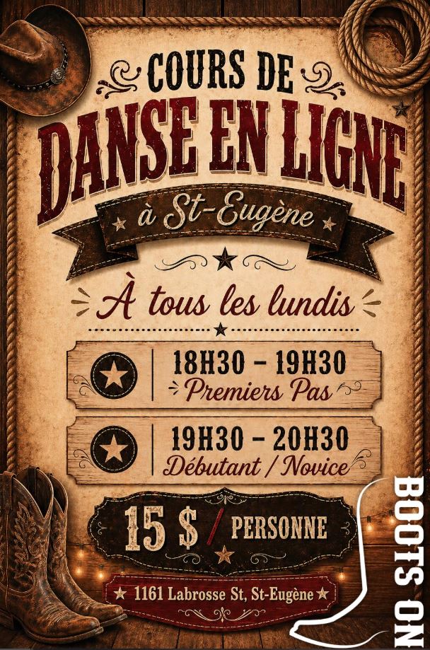 Line dancing in St-Eugène